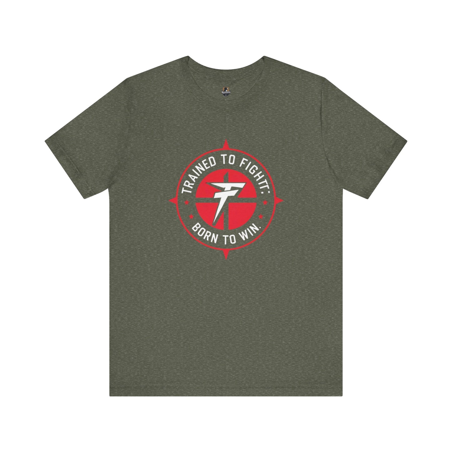 Motivational Fitness Tee - 'Trained to Fight: Born to Win' Unisex Jersey Shirt for Gym Lovers, Workout Gift, Inspirational Apparel, Fitness