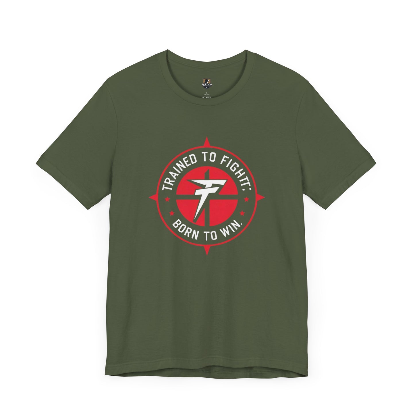 Motivational Fitness Tee - 'Trained to Fight: Born to Win' Unisex Jersey Shirt for Gym Lovers, Workout Gift, Inspirational Apparel, Fitness