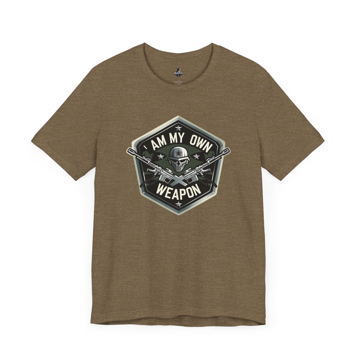 I am my Own Weapon, Unisex Jersey Short Sleeve Tee, Graphic Tee for Confidence, Gift for Self-Love, Casual Wear, Motivational Shirt