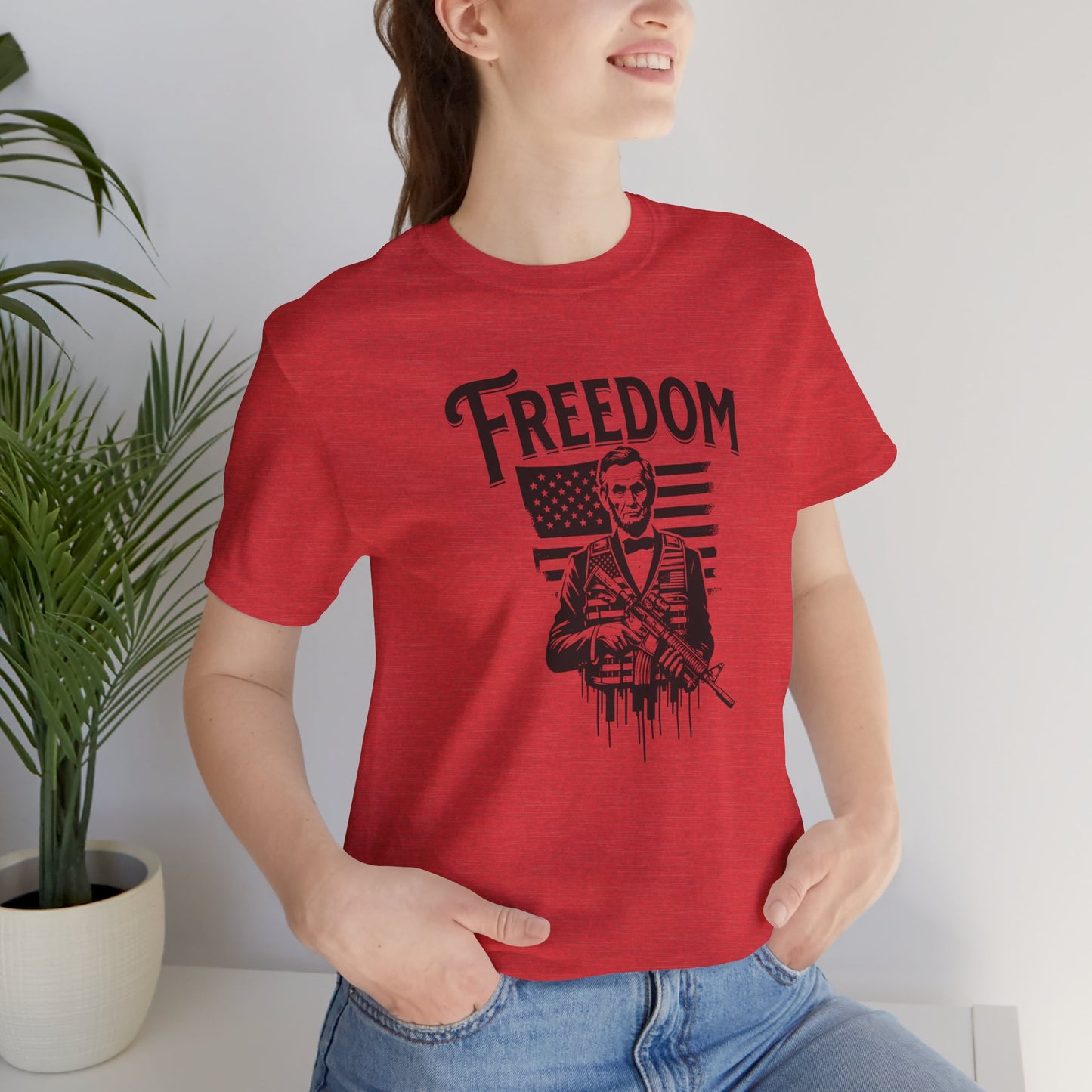 Patriotic Tee, President Lincoln Shirt, Historical Gun Owner Top, American History T-Shirt, Political Activist Apparel