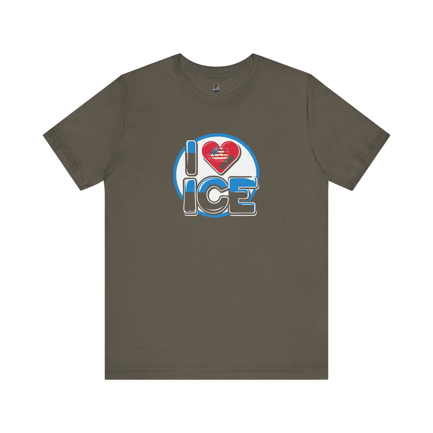 I Love Ice Graphic Tee, Fun Winter Shirt, Cool Gift for Ice Skaters, Cozy Casual Wear, Perfect for Holidays