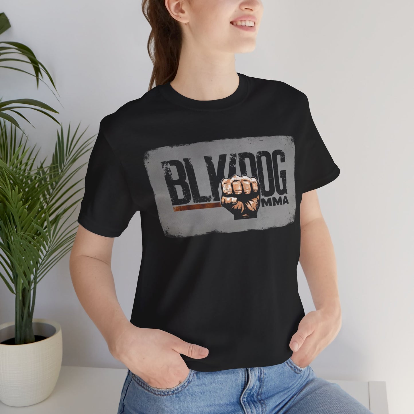 BLKDOG MMA Unisex Jersey Short Sleeve Tee - Fight Spirit Apparel