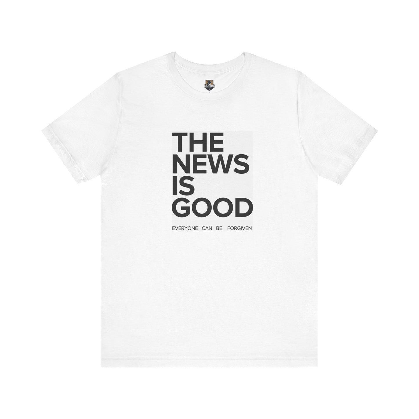 Forgiveness News Unisex Tee, Inspirational T-Shirt, Positive Vibes Top, Good News Shirt, Forgiveness Journalist Gift