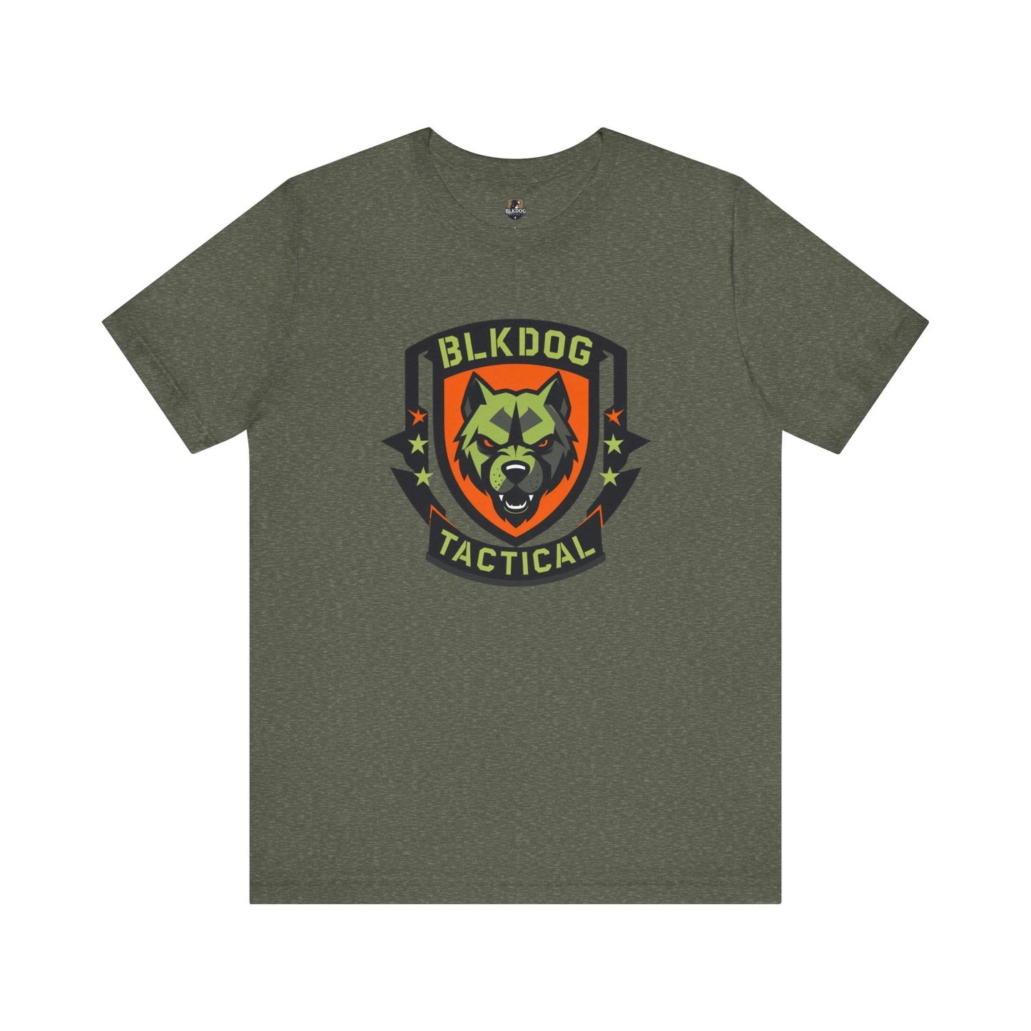 Tactical Graphic Tee Featuring BLKDOG Logo - Perfect for Military, Outdoor Adventures, Gifts, Brotherhood, Casual Wear