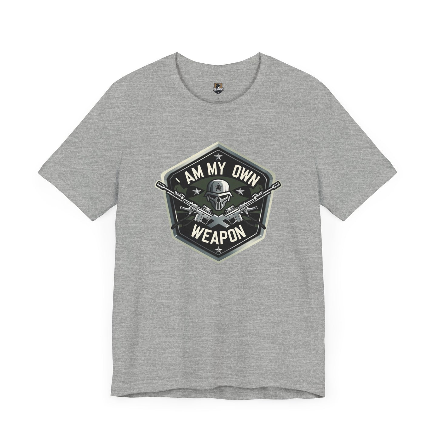 I am my Own Weapon, Unisex Jersey Short Sleeve Tee, Graphic Tee for Confidence, Gift for Self-Love, Casual Wear, Motivational Shirt