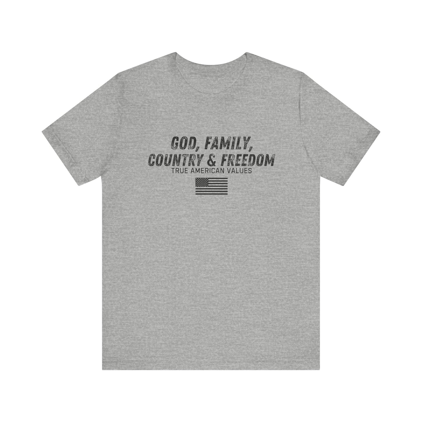 God Family Country Freedom Unisex Tee, Patriotic America Shirt, USA Independence Day Top, American Pride Tshirt, 4th of July Gift