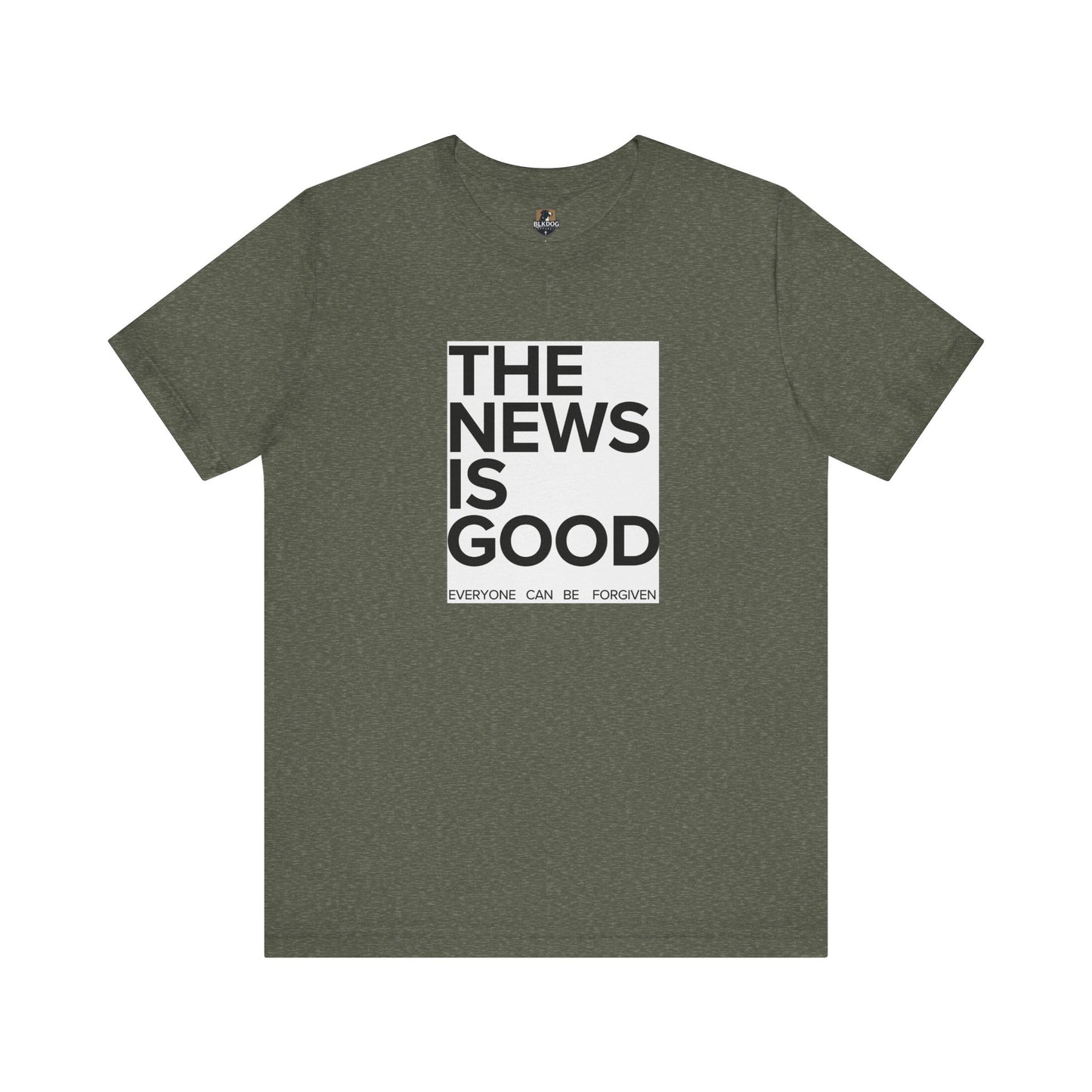 Forgiveness News Unisex Tee, Inspirational T-Shirt, Positive Vibes Top, Good News Shirt, Forgiveness Journalist Gift