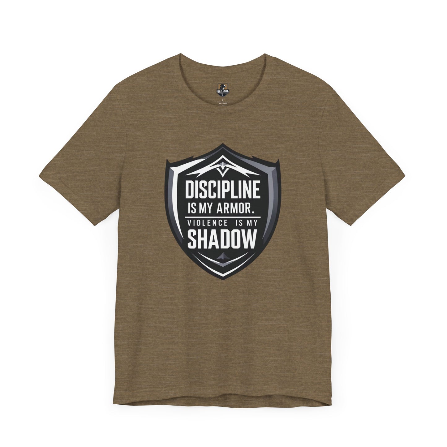 Discipline Is My Armor Unisex Tee, Motivational T-Shirt for Fitness Lovers, Inspirational Gift, Sportswear, Casual Wear