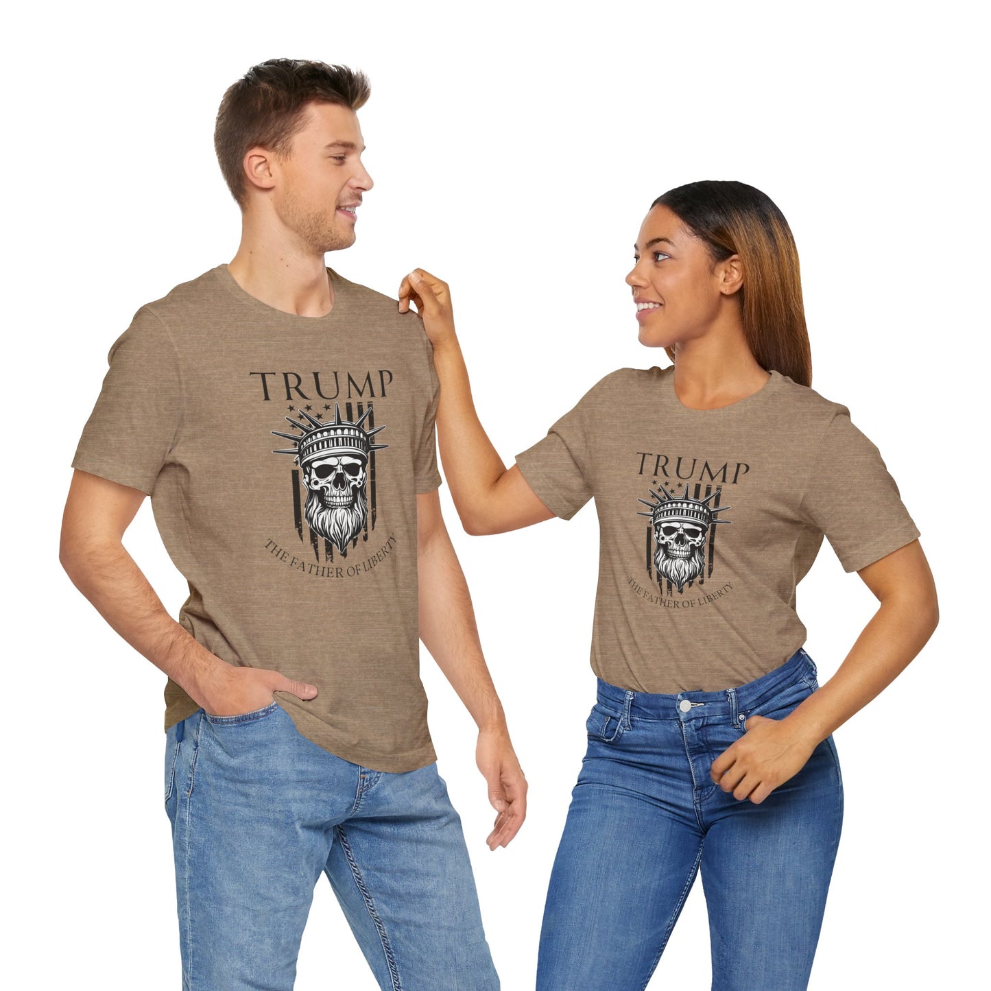 Patriotic Tee, Liberty Skull Shirt, Trump Supporter Gift, Political Apparel, USA Flag Tee, American Patriot Shirt