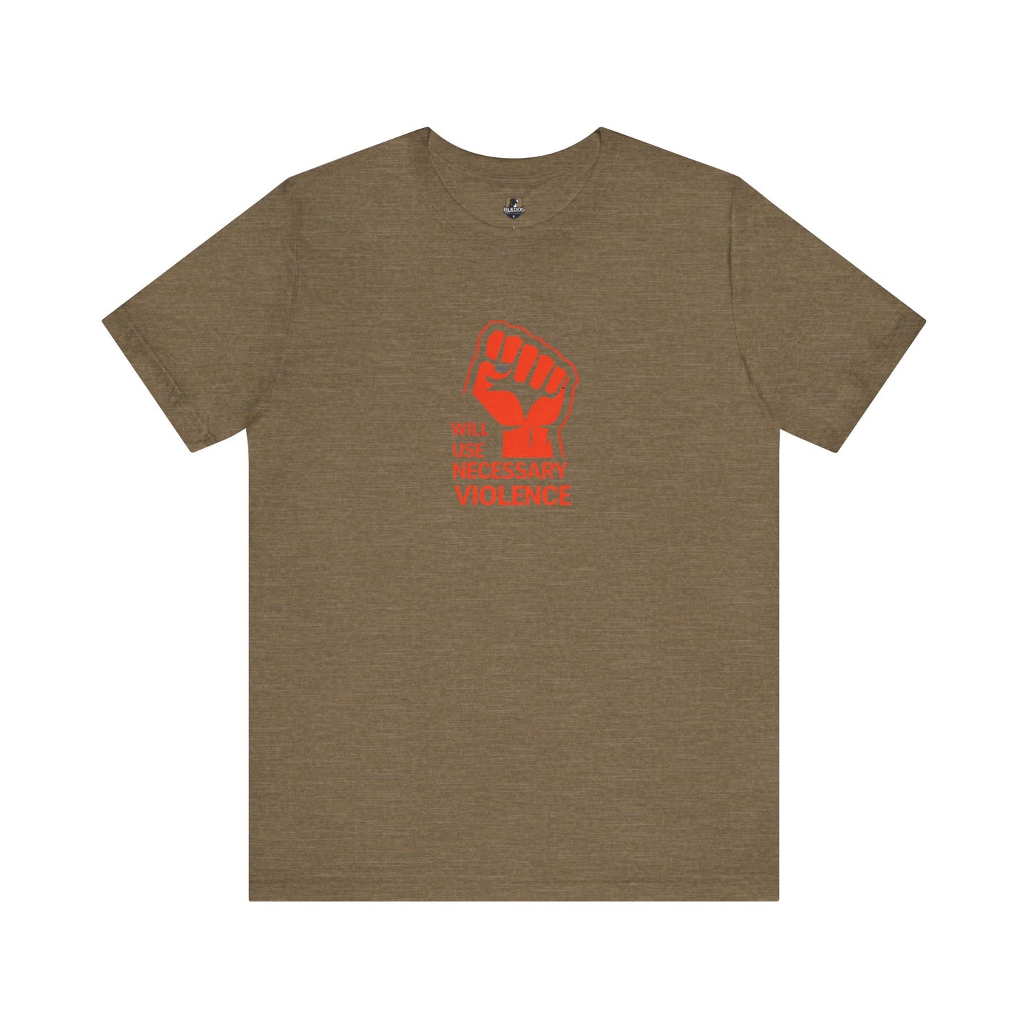 Statement Tee: 'Will Use Necessary Violence' Unisex Short Sleeve Shirt, Activism Apparel, Casual Wear, Protest Outfit, Gift Idea