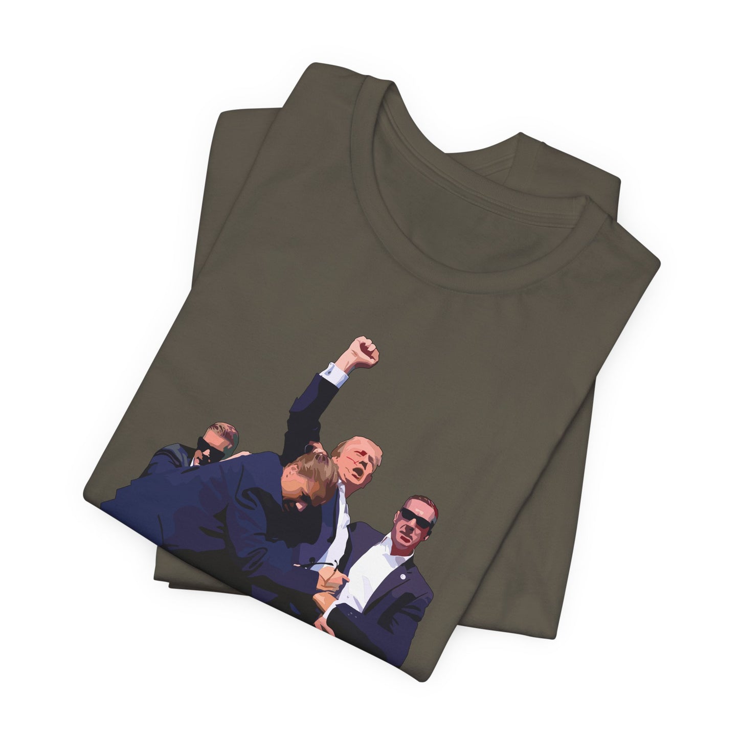 Trump 24 - Fight - Assassination Attempt Shot Shirt - Unisex Jersey Short Sleeve Tee