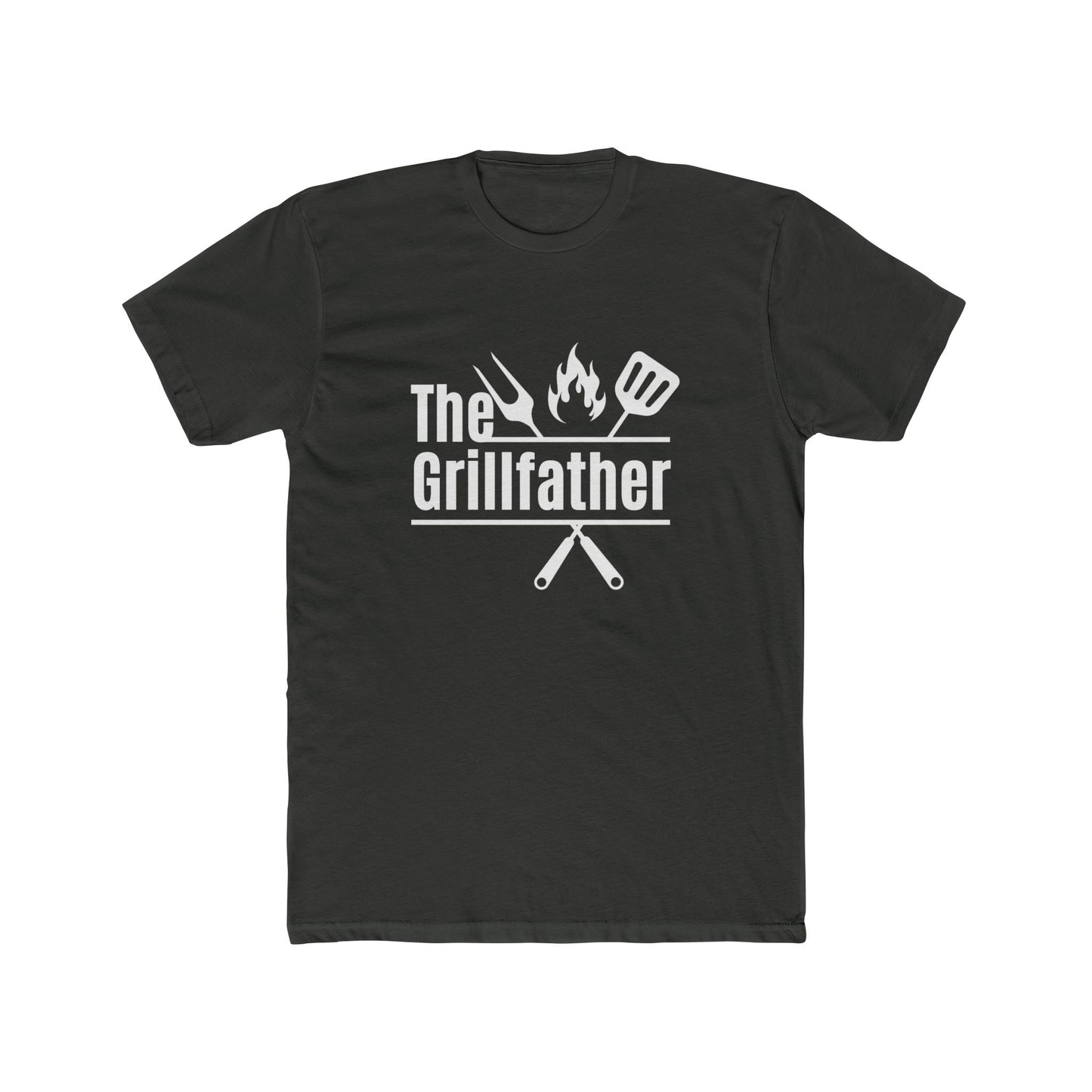 Father's Day T-Shirt - The Grill Father - Men's Cotton Crew Tee