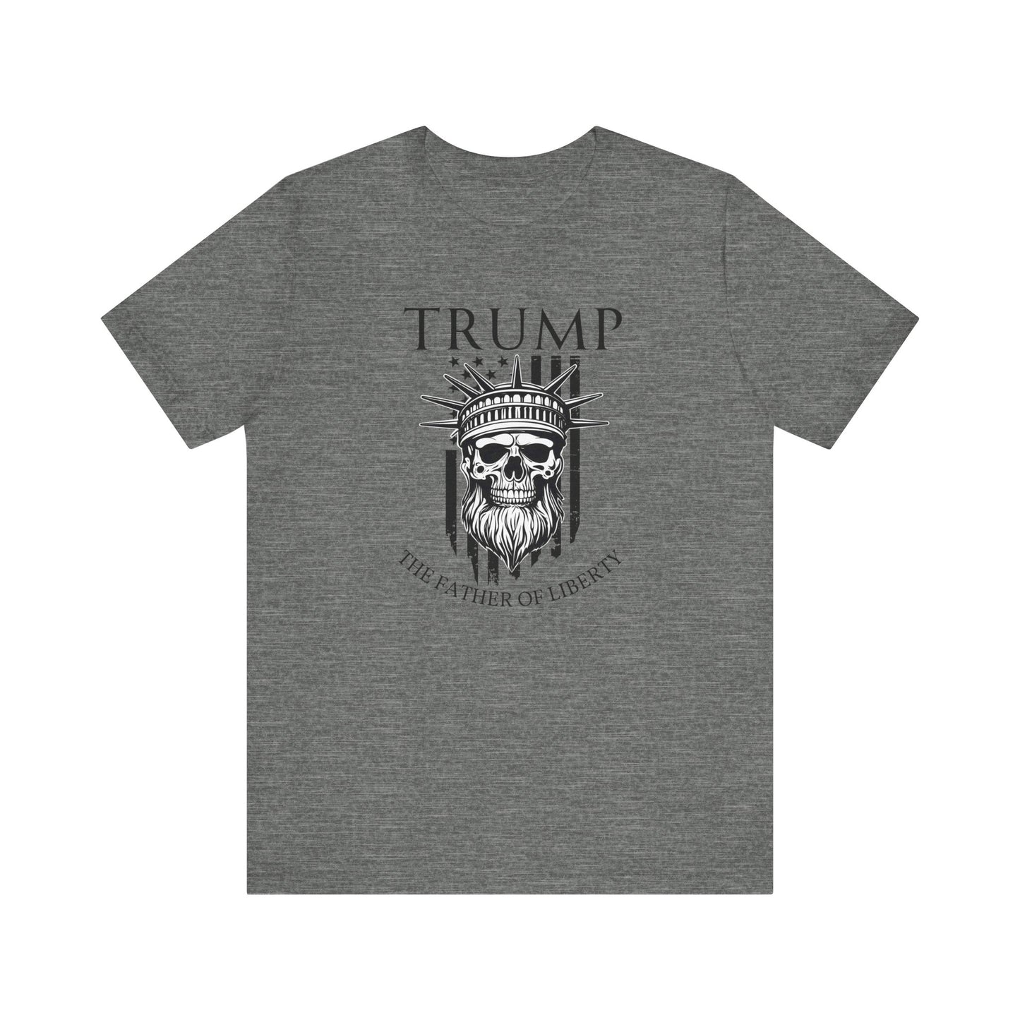 Patriotic Tee, Liberty Skull Shirt, Trump Supporter Gift, Political Apparel, USA Flag Tee, American Patriot Shirt