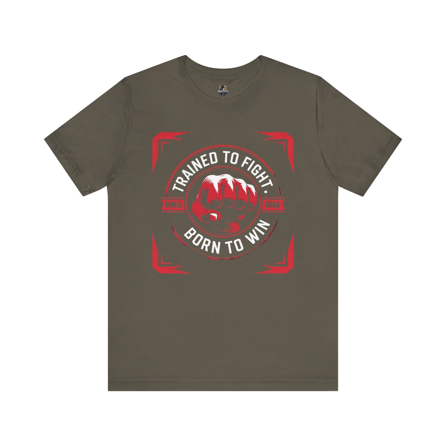Trained to Fight Tee, Unisex Jersey Short Sleeve Tee for Fighters, Athletic Gift, Workout Apparel, Motivational Shirt