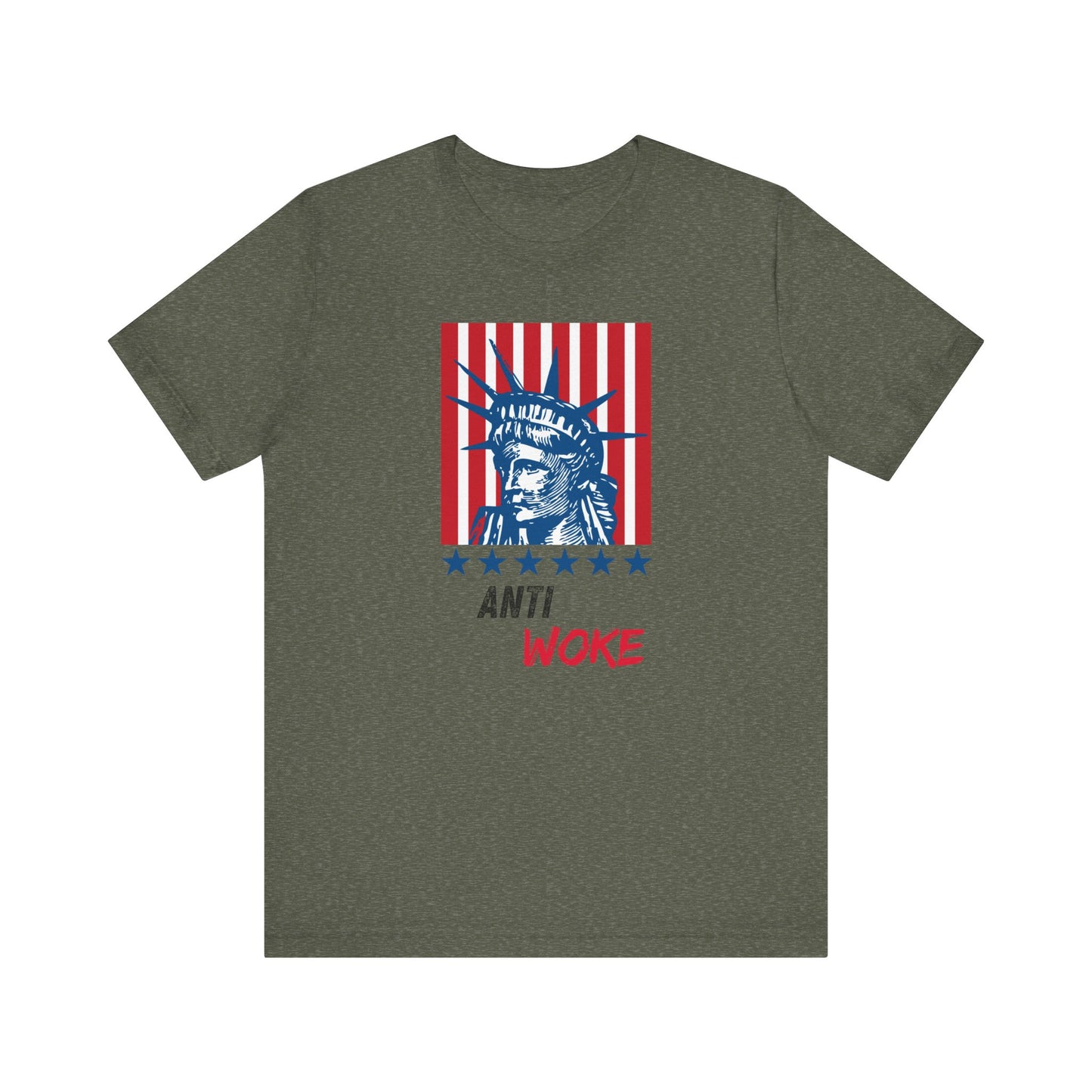 Anti-Woke Unisex Tee, Political Statement Graphic Shirt, Protest Apparel, Social Commentary Top, Activist Clothing, Controversial Design
