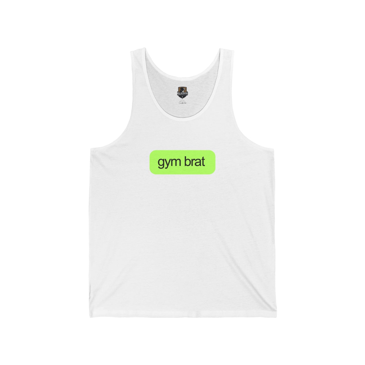 Gym Brat Unisex Jersey Tank Top - Perfect for Workout, Gym Wear, Fitness Enthusiasts - Summer Essentials, Activewear, Gift for Him/Her
