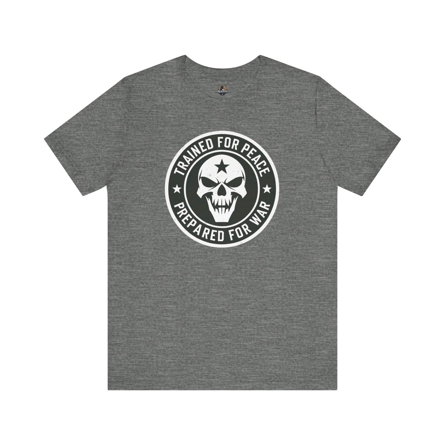 Trained for Peace...Prepared for War Unisex Tee, Casual Cotton Shirt, Graphic T-Shirt, Statement Top, Gift for Activists, Comfortable Wear