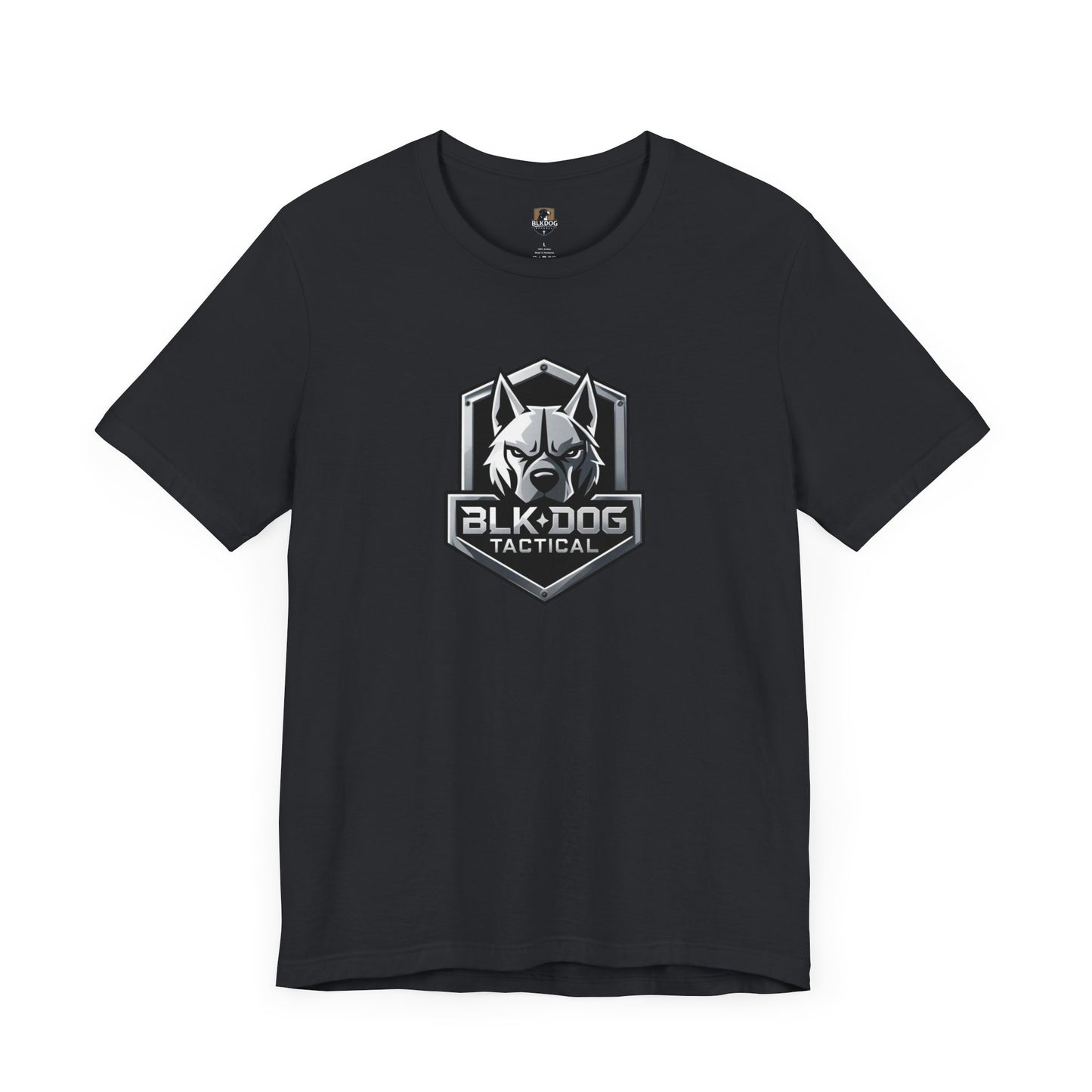 Tactical Graphic Tee - BLKDOG Tactical Design, Unisex Shirt for Dog Lovers, Gift for Pet Owners, Outdoor Adventure Wear, Casual Style
