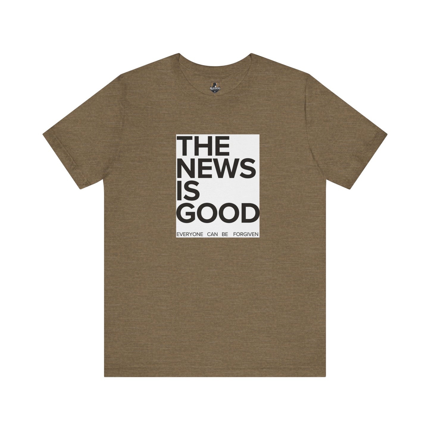 Forgiveness News Unisex Tee, Inspirational T-Shirt, Positive Vibes Top, Good News Shirt, Forgiveness Journalist Gift