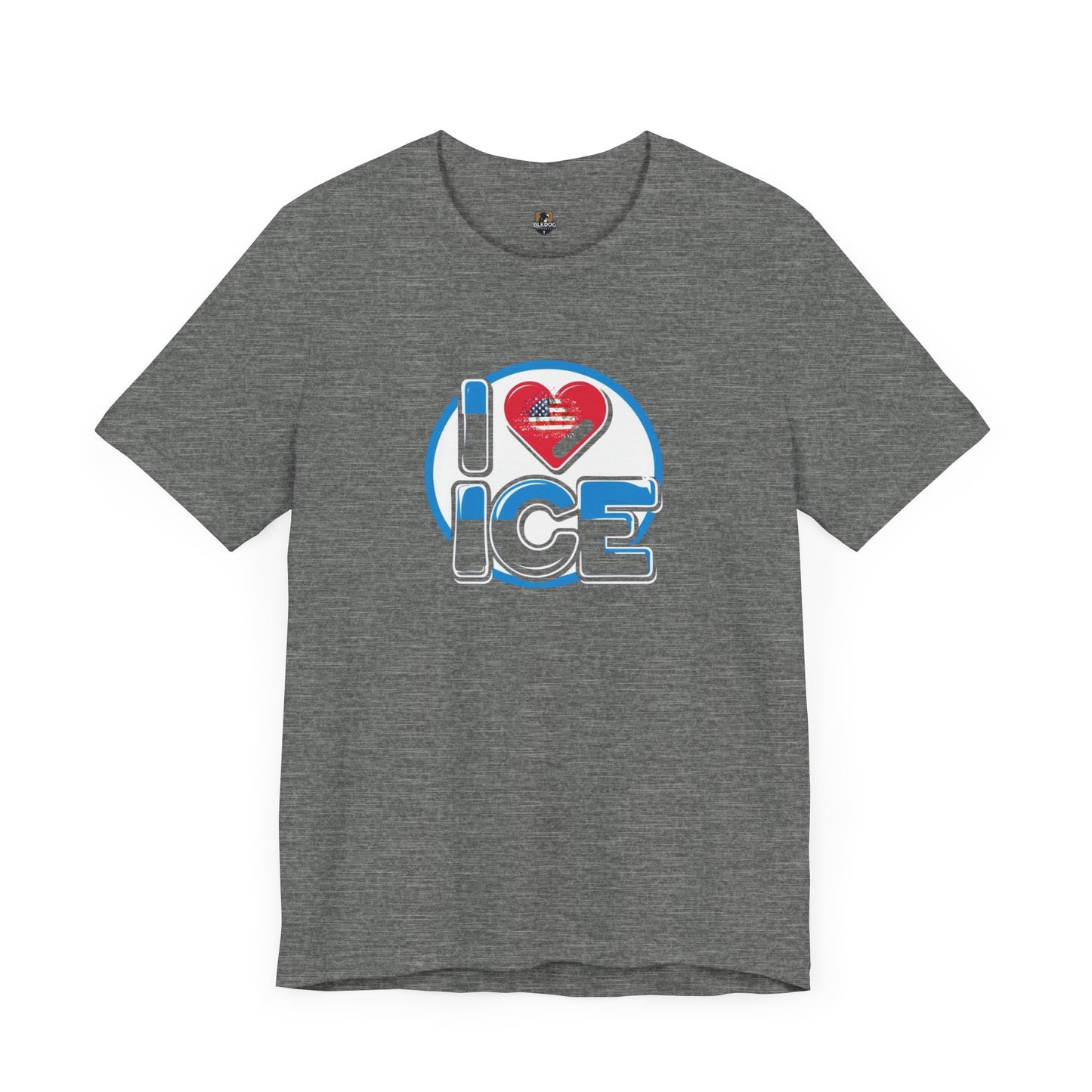 I Love Ice Graphic Tee, Fun Winter Shirt, Cool Gift for Ice Skaters, Cozy Casual Wear, Perfect for Holidays