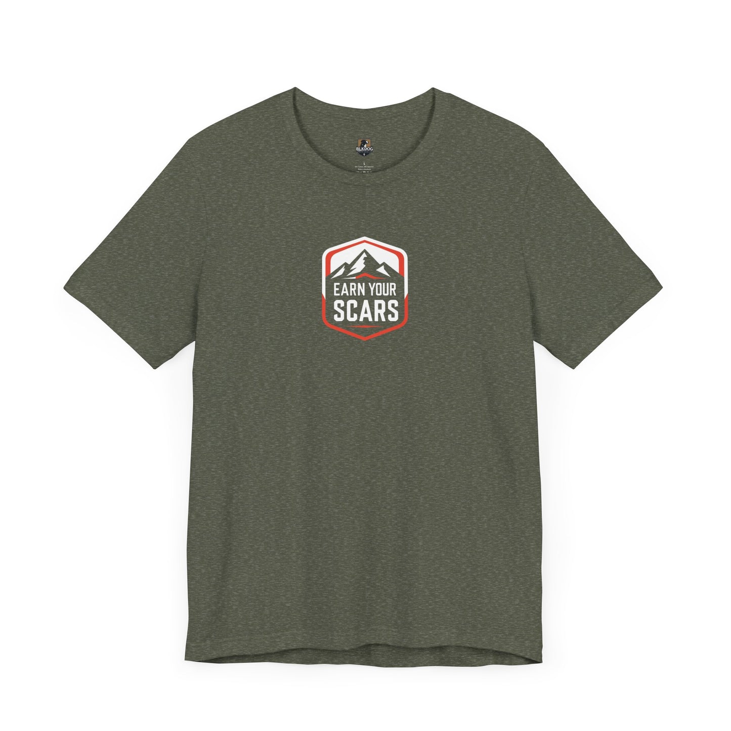 Adventure-Inspired Unisex Tee - Earn Your Scars, Casual Wear, Hiking Shirt, Gift for Nature Lovers, Motivational T-Shirt