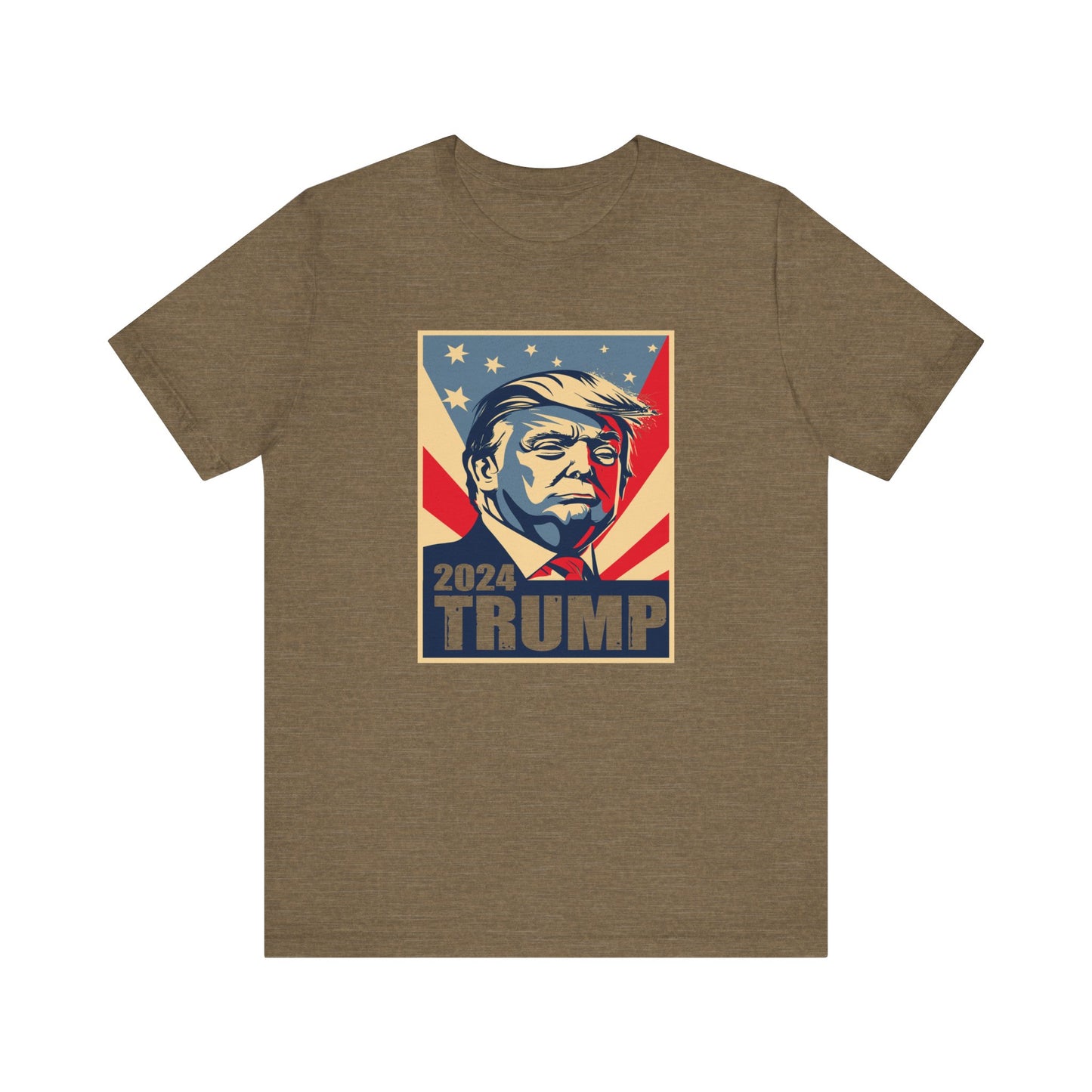 Trump24 - Bust of Trump - #trump24 - Unisex Jersey Short Sleeve Tee