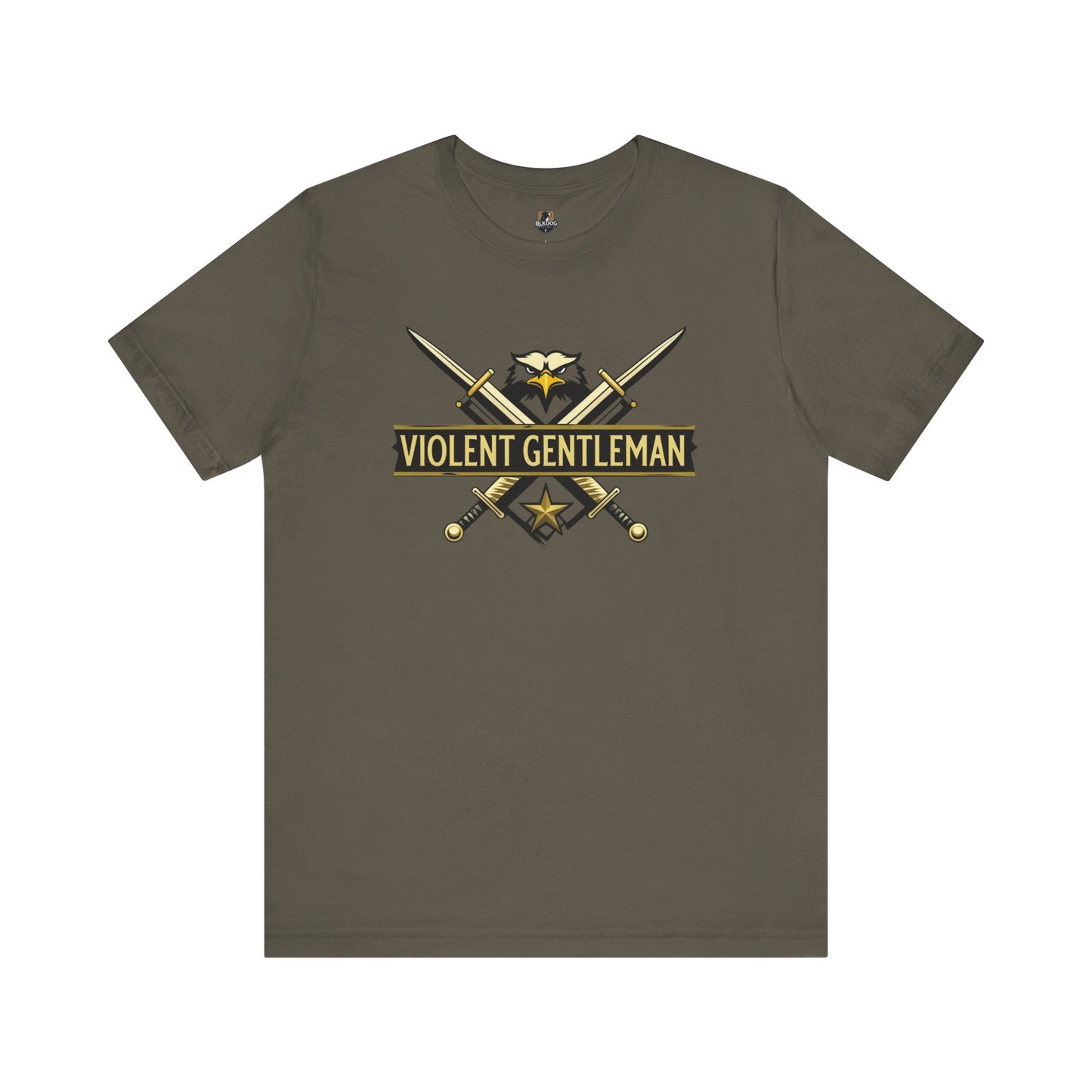 Violent Gentleman Tee, Unisex Jersey Shirt, Classic Casual Wear, Perfect Gift for Him, Graphic Tee for All Occasions