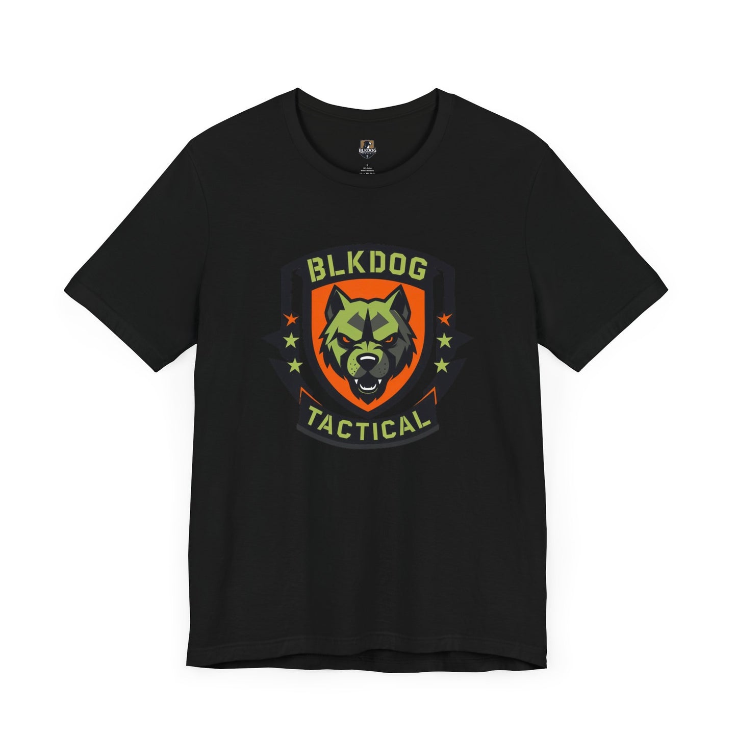 Tactical Graphic Tee Featuring BLKDOG Logo - Perfect for Military, Outdoor Adventures, Gifts, Brotherhood, Casual Wear