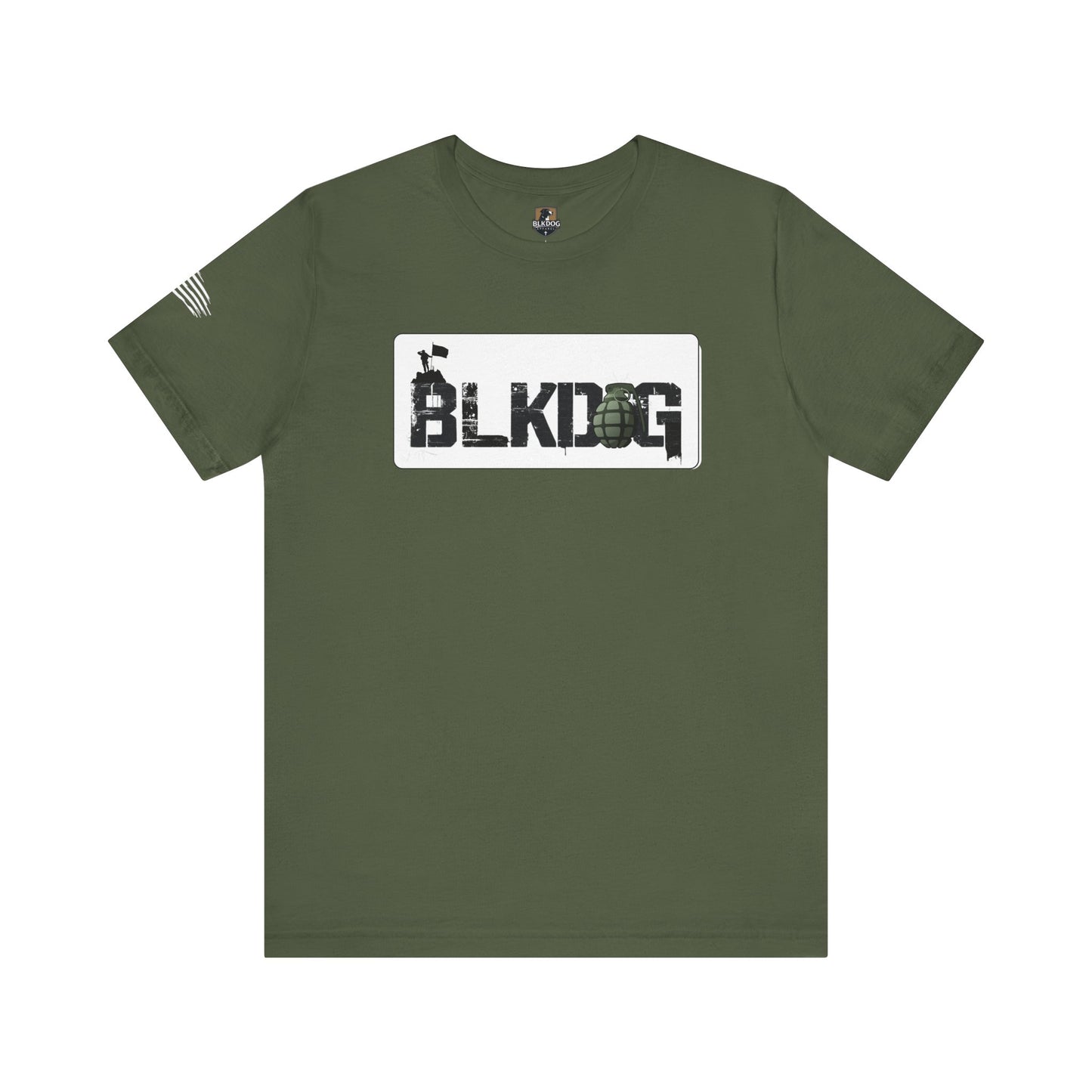 BLKDOG Graphic Unisex Short Sleeve Tee - Military Style Tee