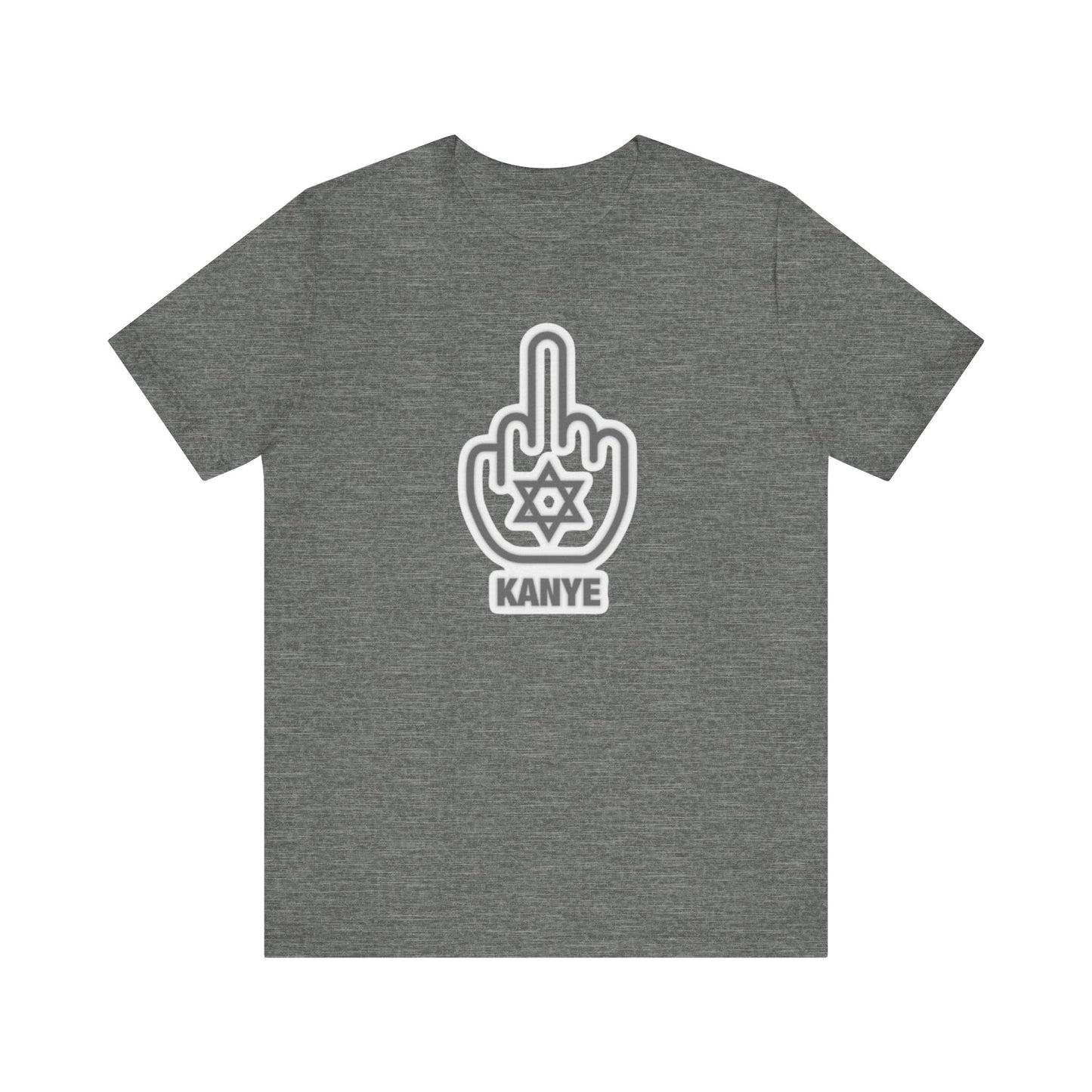 F Kanye - Middle Finger with Star of David - Tee Fight against Antisemitism