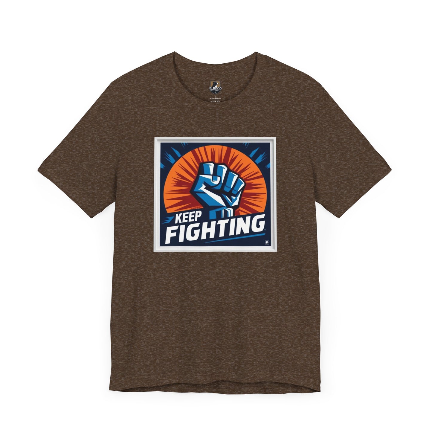 Keep Fighting Unisex Short Sleeve Tee - Inspirational Graphic T-Shirt for Motivation & Support
