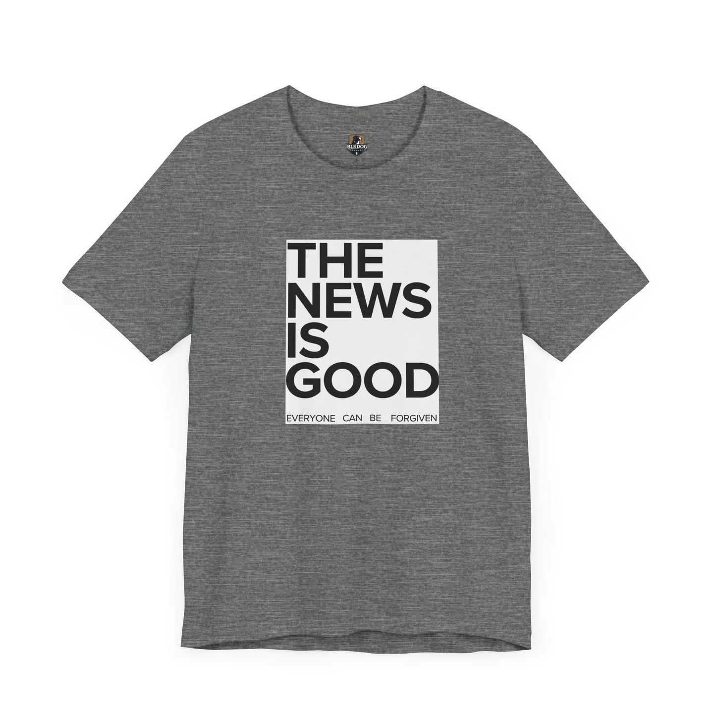 Forgiveness News Unisex Tee, Inspirational T-Shirt, Positive Vibes Top, Good News Shirt, Forgiveness Journalist Gift