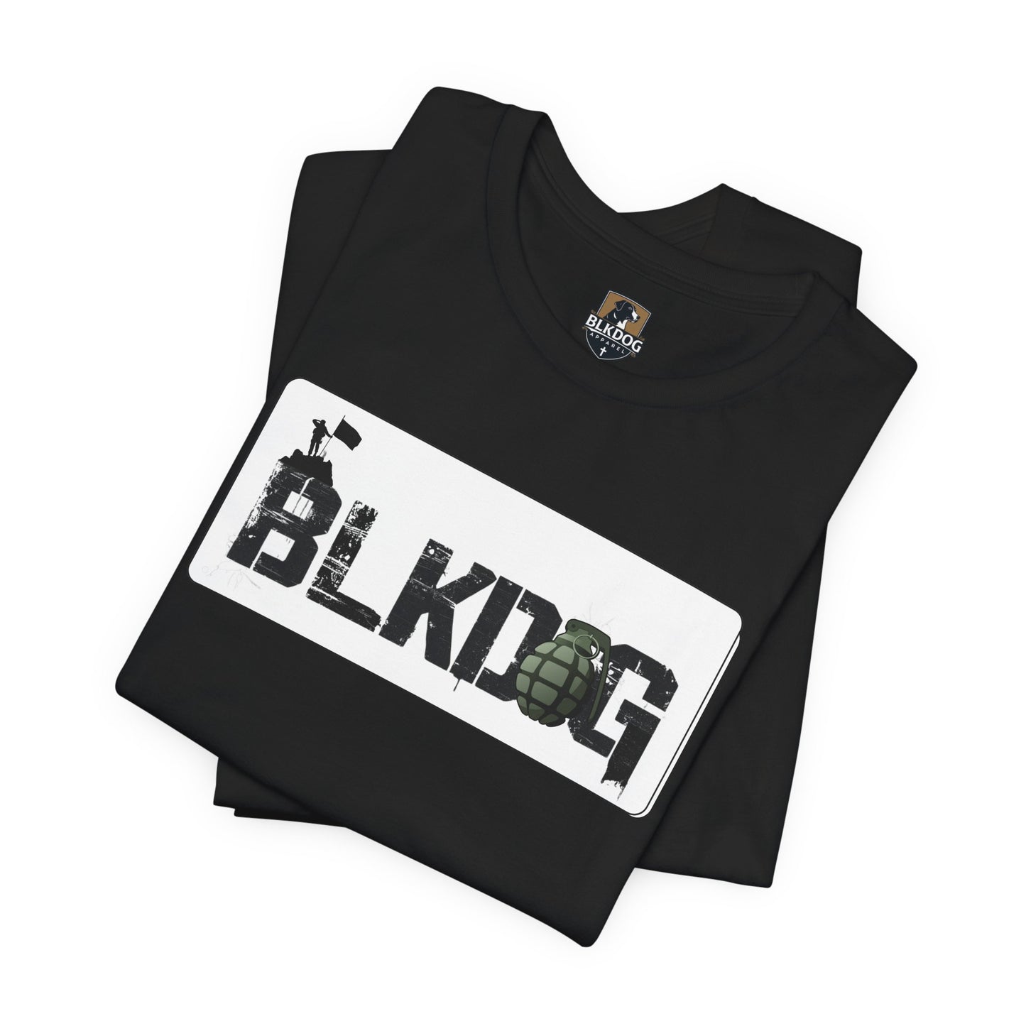 BLKDOG Graphic Unisex Short Sleeve Tee - Military Style Tee