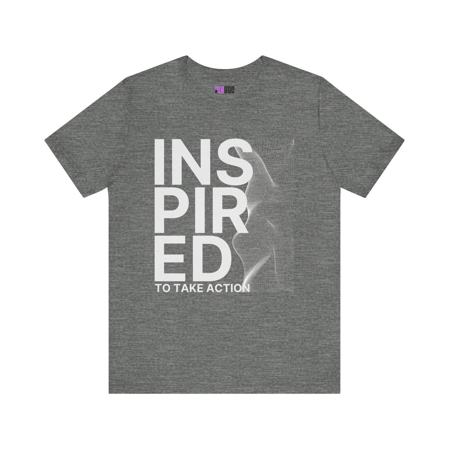 Inspired to Take Action T-Shirt, Motivational Graphic Tee, Unisex Jersey Shirt, Positive Vibes Apparel, Activewear Gift, Empowerment