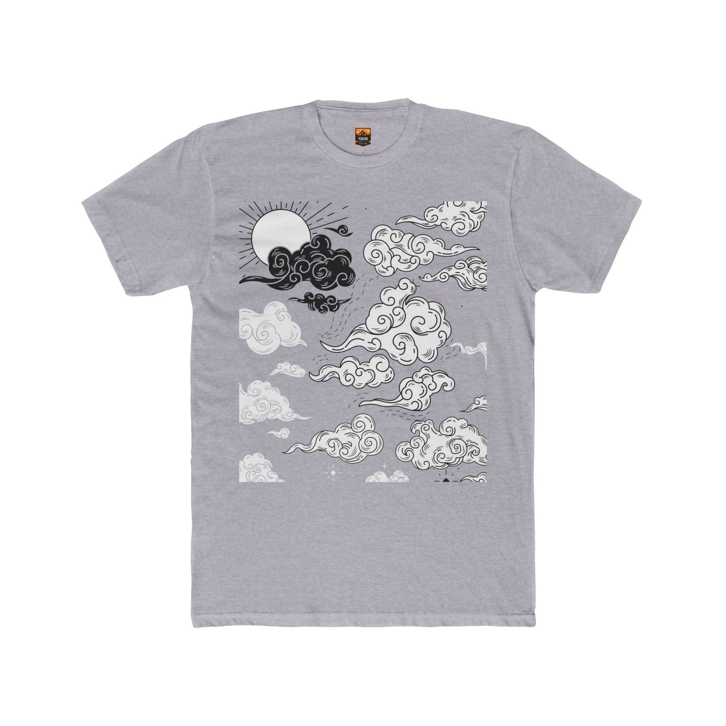 Japanese Clouds - Men's Cotton Crew Tee