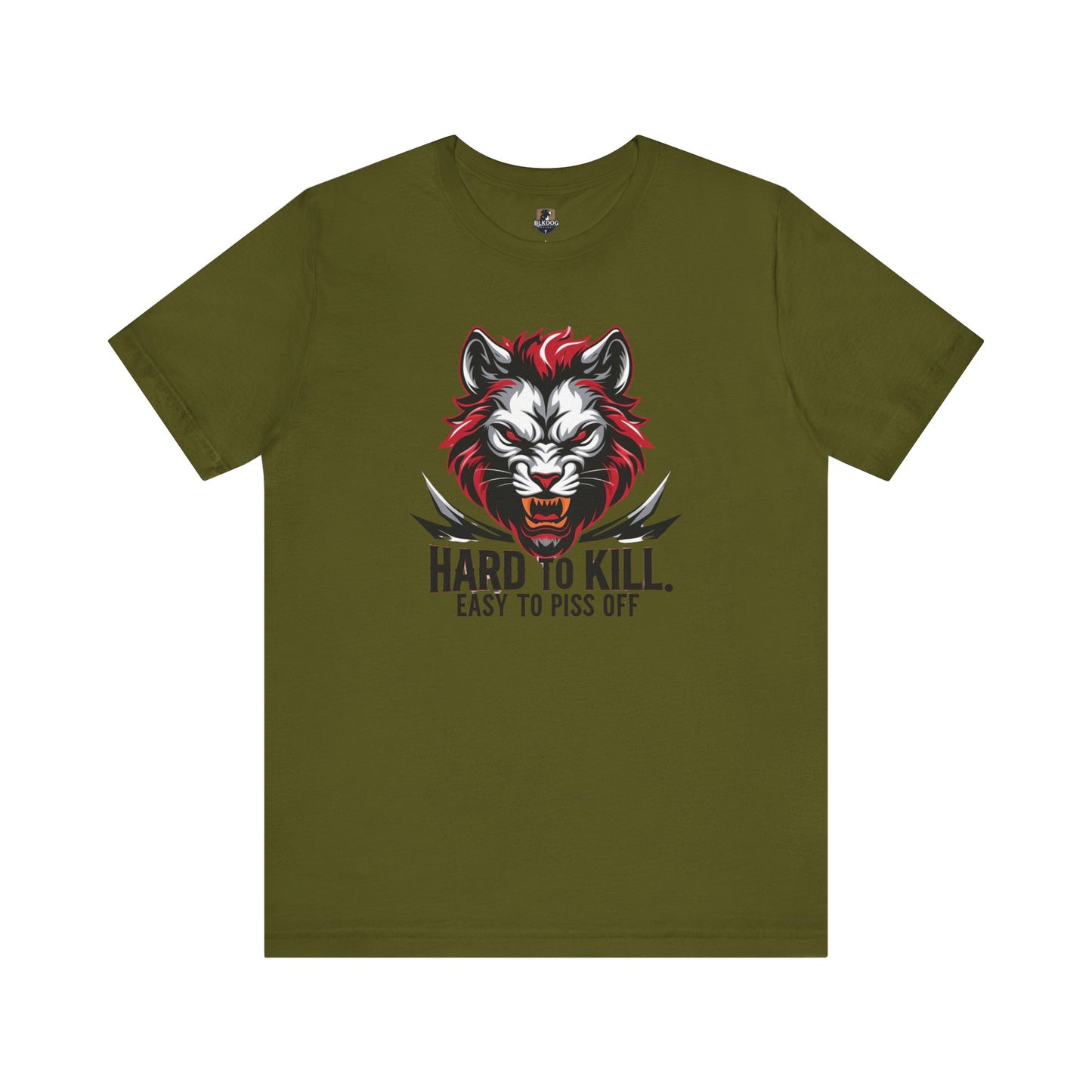 Hard to Kill Graphic Tee, Funny T-Shirt for Tough Individuals, Unisex Short Sleeve Top for Gift, Casual Wear, Streetwear