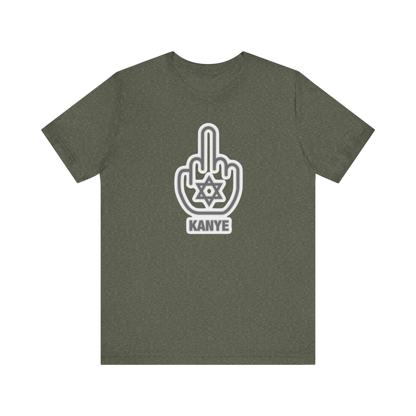 F Kanye - Middle Finger with Star of David - Tee Fight against Antisemitism