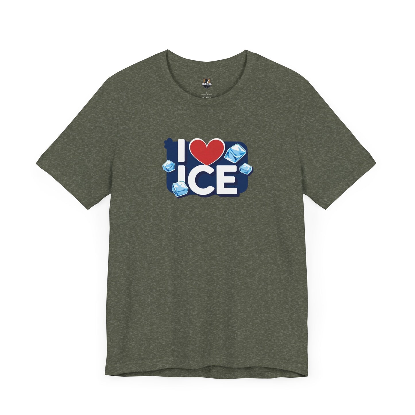 I Love Ice - Cool Unisex Jersey Tee, Fun Summer Casual Wear, Unique Gift for Ice Lovers, Cute Graphic T-Shirt, Festival Fashion