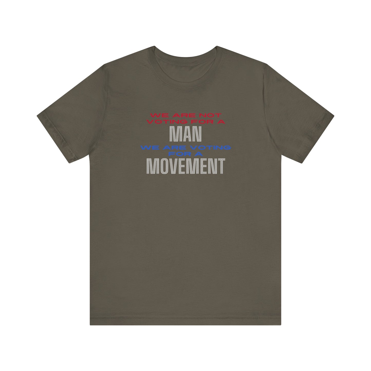 Vote for a Movement Unisex Tee, Political Voting Shirt, Men's and Women's Activist Tshirt, Election 2024 Apparel, Voting Rights Tee