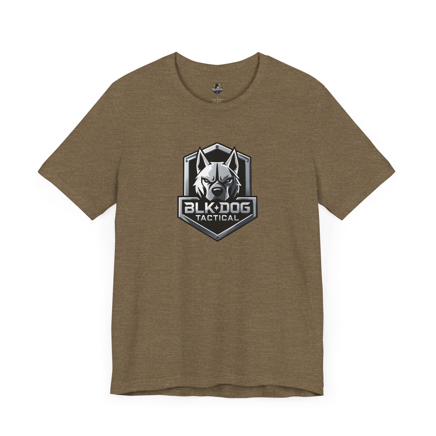 Tactical Graphic Tee - BLKDOG Tactical Design, Unisex Shirt for Dog Lovers, Gift for Pet Owners, Outdoor Adventure Wear, Casual Style