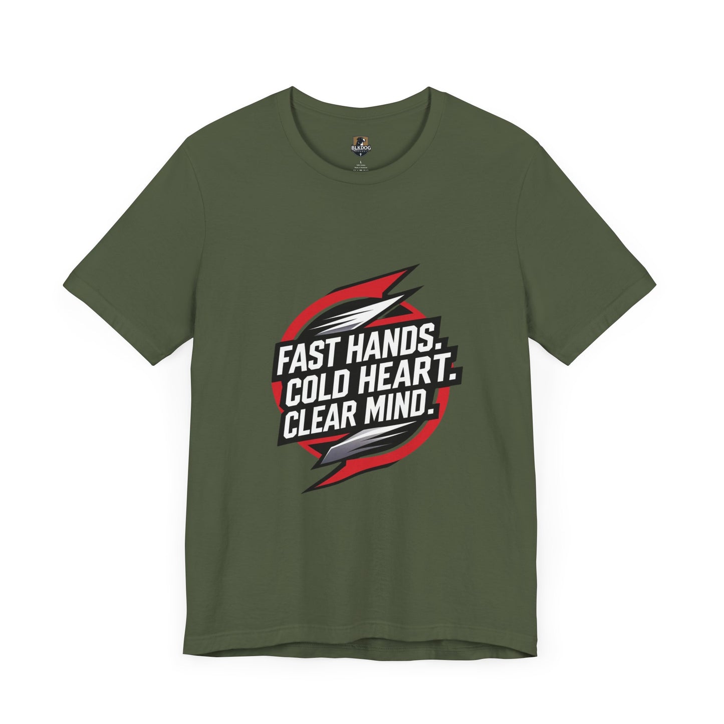 Motivational Unisex Jersey Tee - Fast Hands, Cold Heart, Clear Mind - Perfect for Athletes, Gym Lovers, Casual Wear, Gift Idea