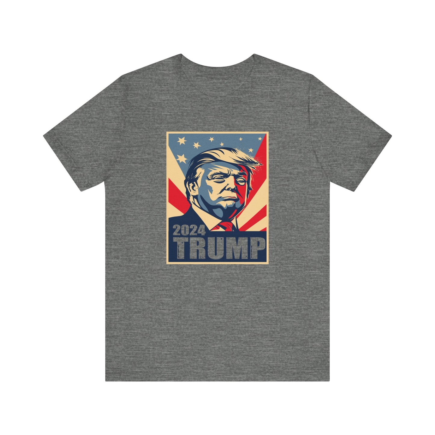 Trump24 - Bust of Trump - #trump24 - Unisex Jersey Short Sleeve Tee