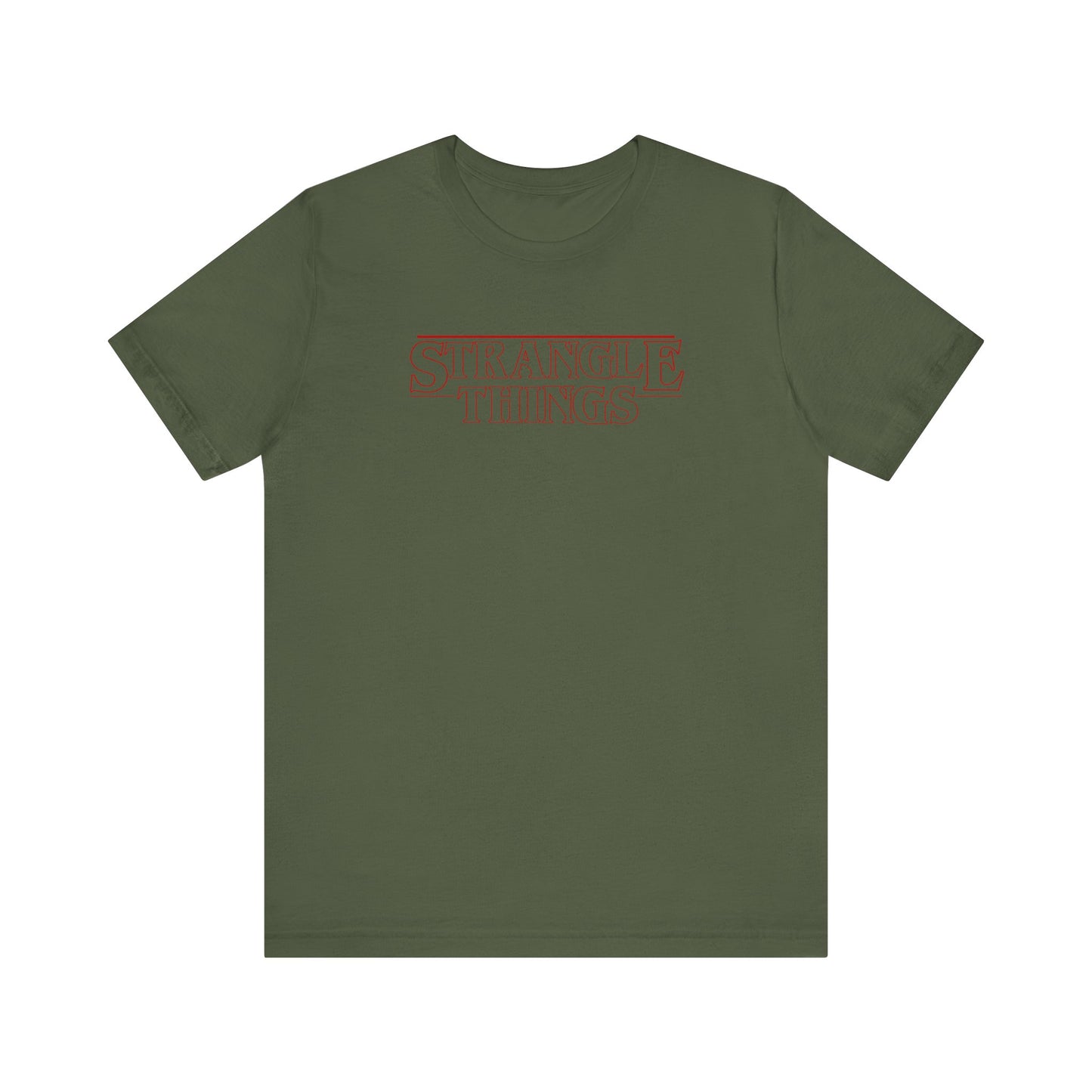 Strangle Things - Funny Stranger Things Unisex Tee Shirt, Strangle Things Graphic Shirt, Short Sleeve Tee, Unisex Jersey, Pop Culture