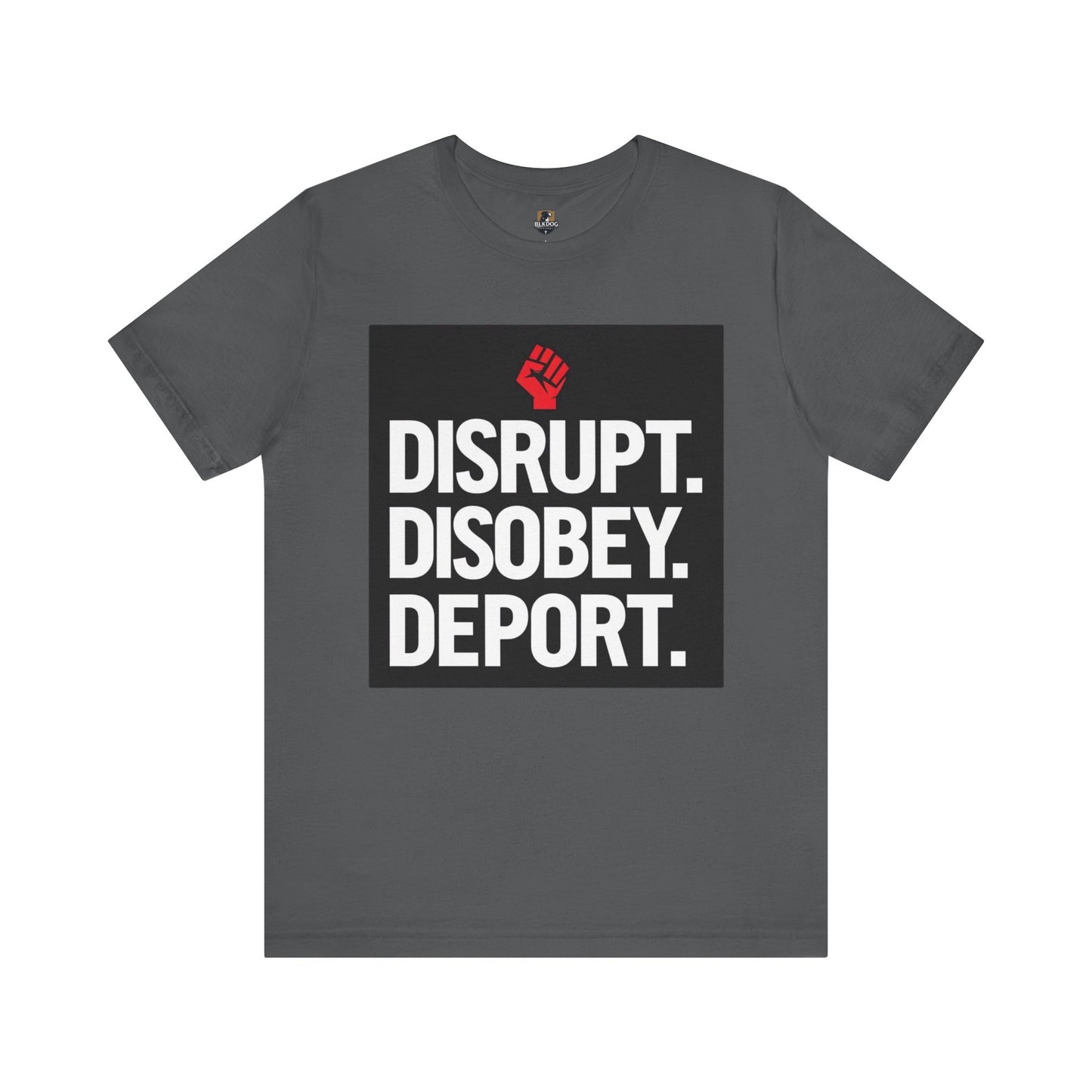 Empowering Message Tee - Disrupt. Disobey. Deport. Unisex T-Shirt, Activist Apparel, Protest Wear, Gift for Advocates