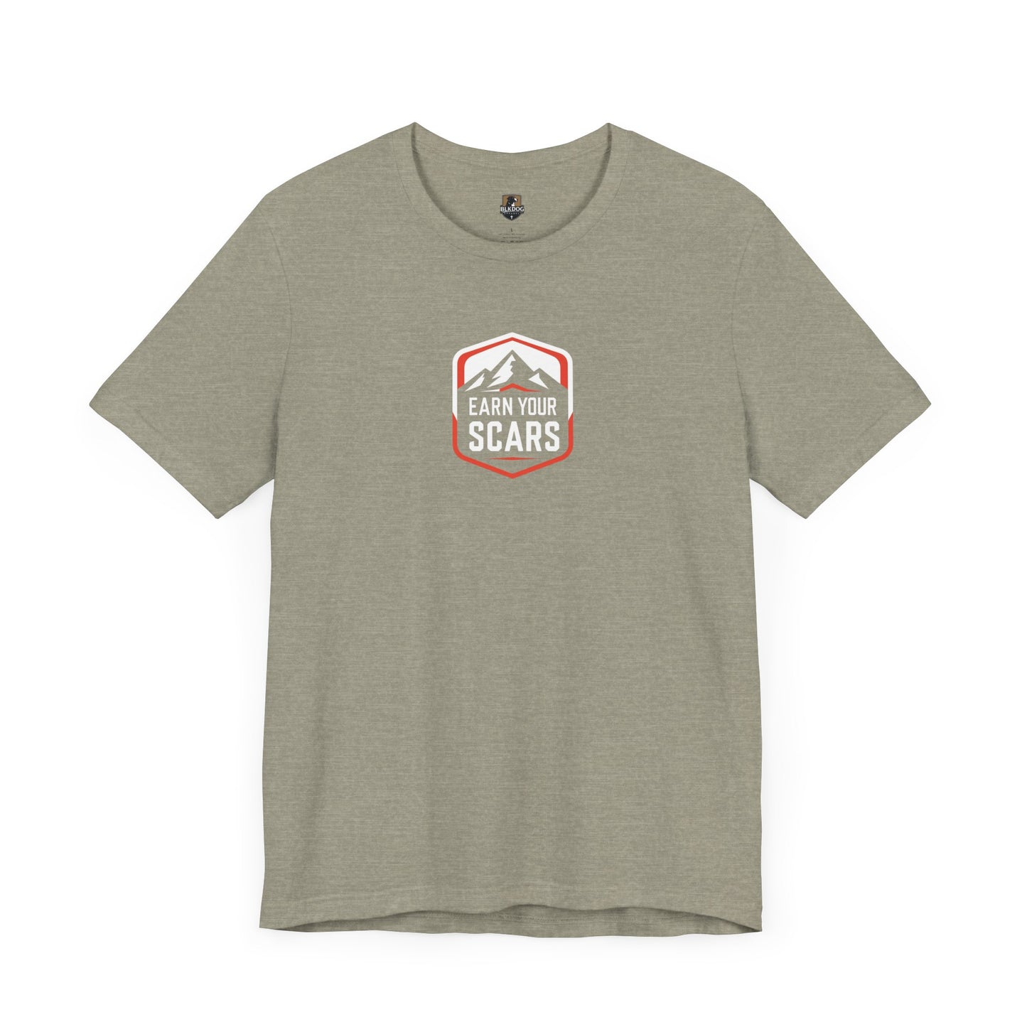 Adventure-Inspired Unisex Tee - Earn Your Scars, Casual Wear, Hiking Shirt, Gift for Nature Lovers, Motivational T-Shirt