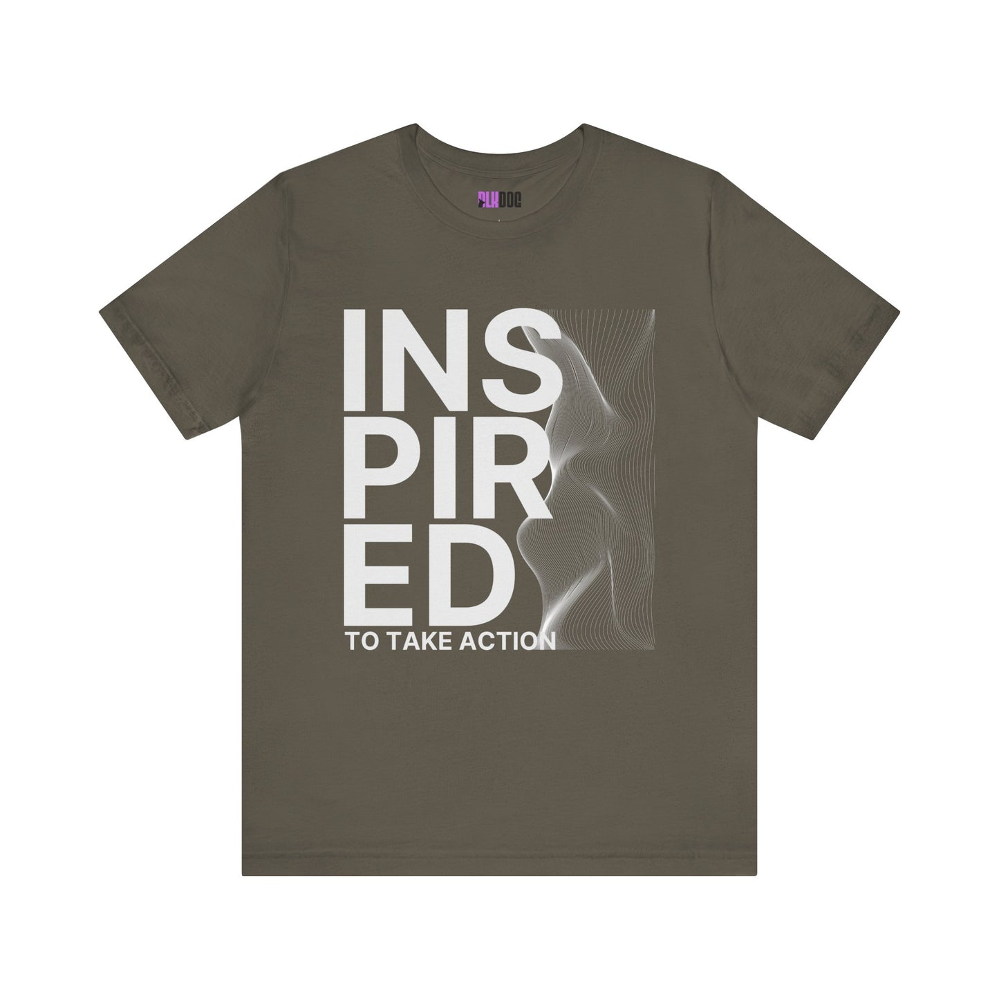 Inspired to Take Action T-Shirt, Motivational Graphic Tee, Unisex Jersey Shirt, Positive Vibes Apparel, Activewear Gift, Empowerment