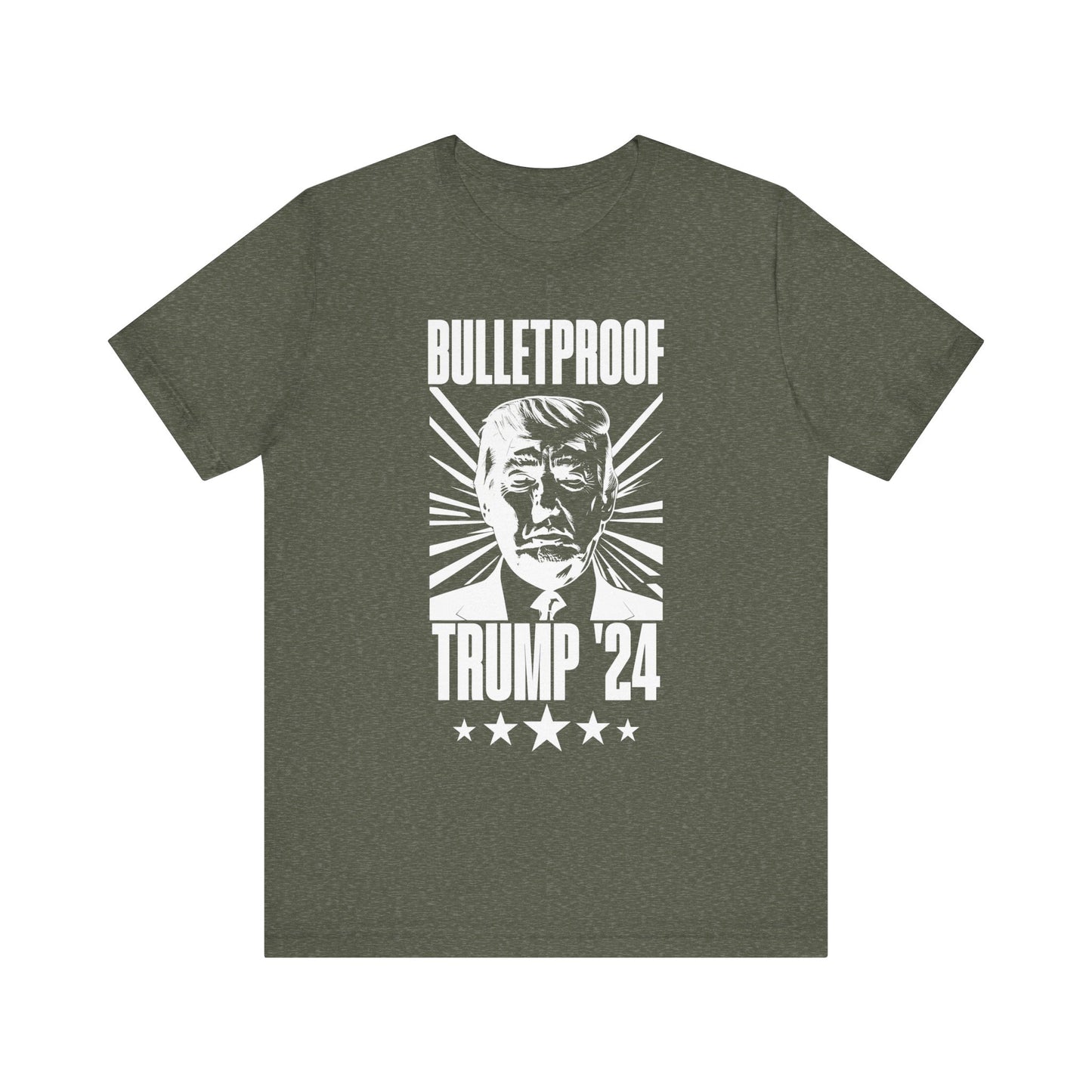Bulletproof - Trump 24 - White Logo - Unisex Jersey Short Sleeve Tee