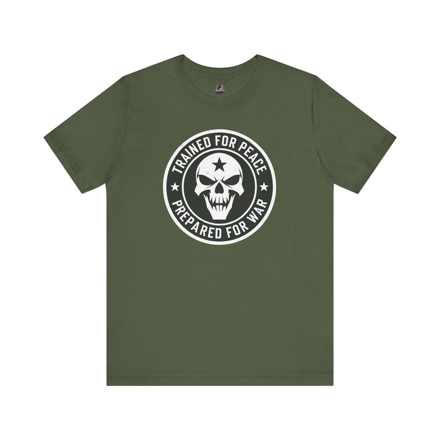 Trained for Peace...Prepared for War Unisex Tee, Casual Cotton Shirt, Graphic T-Shirt, Statement Top, Gift for Activists, Comfortable Wear