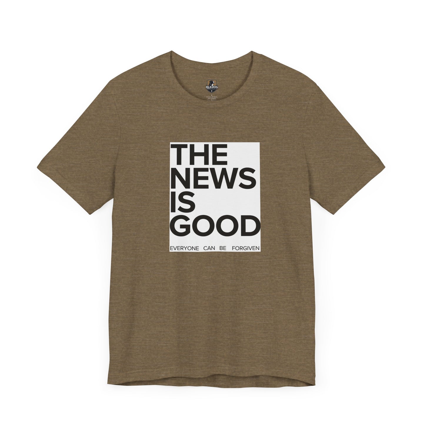 Forgiveness News Unisex Tee, Inspirational T-Shirt, Positive Vibes Top, Good News Shirt, Forgiveness Journalist Gift