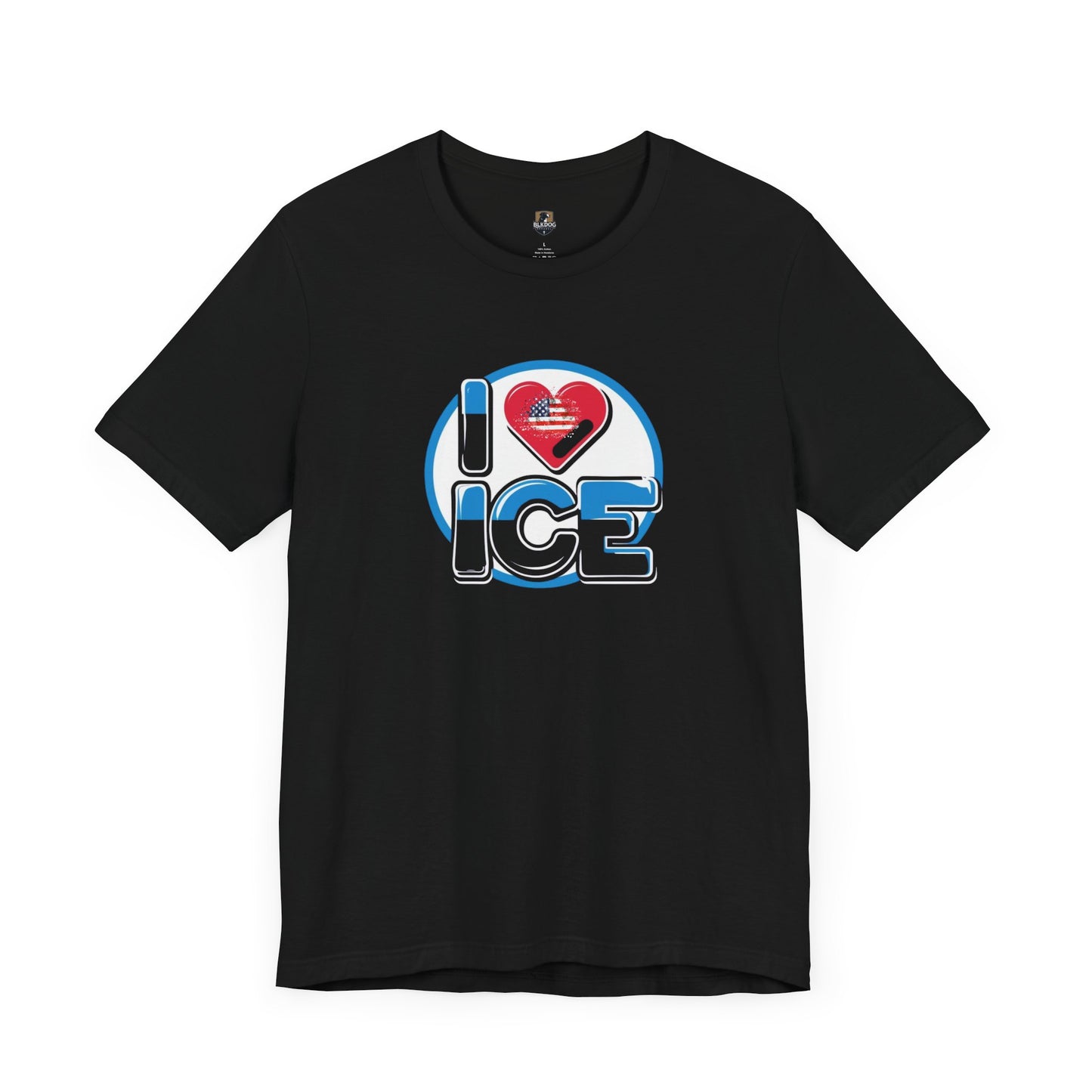 I Love Ice Graphic Tee, Fun Winter Shirt, Cool Gift for Ice Skaters, Cozy Casual Wear, Perfect for Holidays